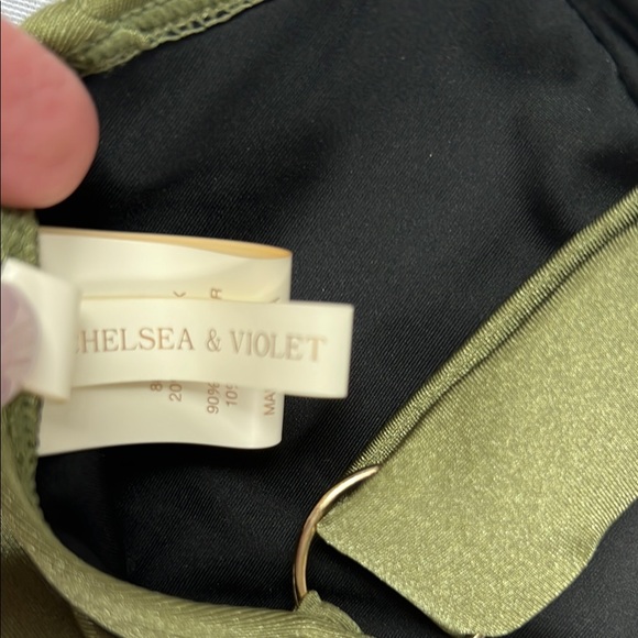Chelsea & Violet Olive Green Women's Bikini Top - Picture 4 of 5